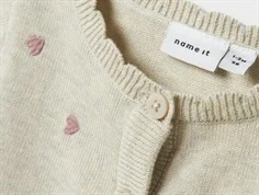 Name It strik cardigan peyote meleret med hjertebroderi